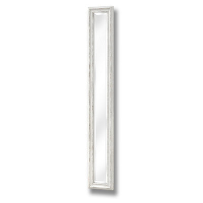 B&Q -  Antique White Frame Narrow Wall Mirror