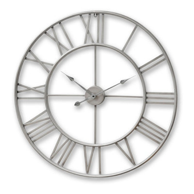 Large  Silver  Skeleton  Wall  Clock from B&Q