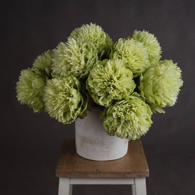 Hill Interiors Uk Homeliving Artificial Green Peony from B&Q
