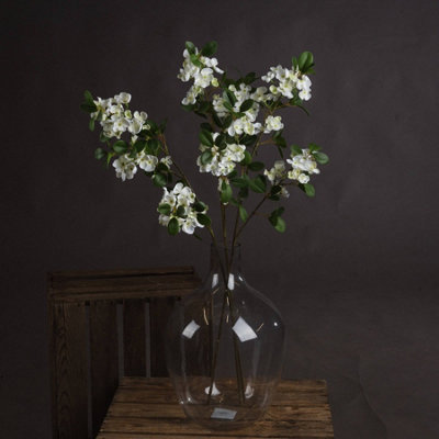 Love Lace Unisex Orange White Spring Mock Artificial Flower - Image 2