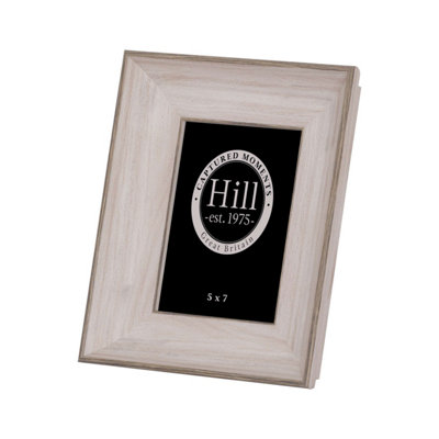 Hill Interiors White Washed Wood Photo Frame 5X7 from B&Q