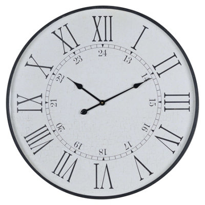  - Large  Embossed  Station  Clock