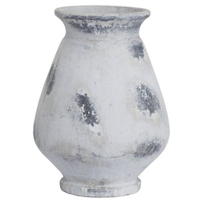 Hill Interiors Naxos Large Antique White Vase from B&Q