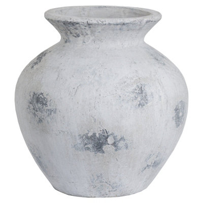 Hill Interiors Downton Large Antique White Vase from B&Q