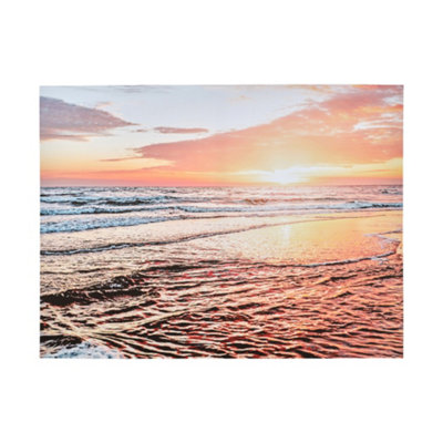 Arthouse Sunset Blush Canvas Art (H)60Cm X (W)80Cm from B&Q
