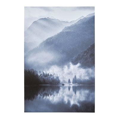 Arthouse Mountain Blue Canvas Art (H)60Cm X (W)40Cm from B&Q