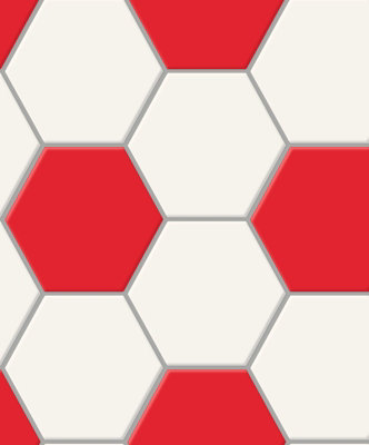 Arthouse Football Themed Wallpaper Red Wallpaper E100212Ah