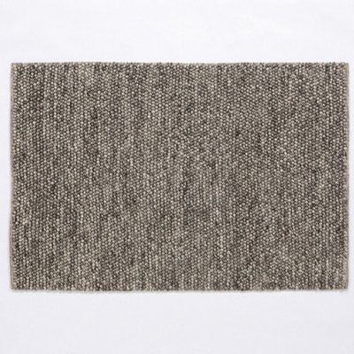 Esselle Home Delilah Mottled Wool Pebble Grey Rug 200X290Cm from B&Q