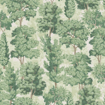 Arthouse Organic Forest Green Wallpaper from B&Q