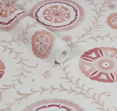Esselle Home Nahlia Trail Warm Spice Wallpaper from B&Q