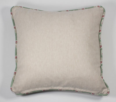 Esselle Home Wallington Floral Moss/raspberry Cushion from B&Q