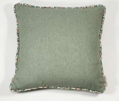 Esselle Home Eden Plain/veda Mineral Green Cushion from B&Q