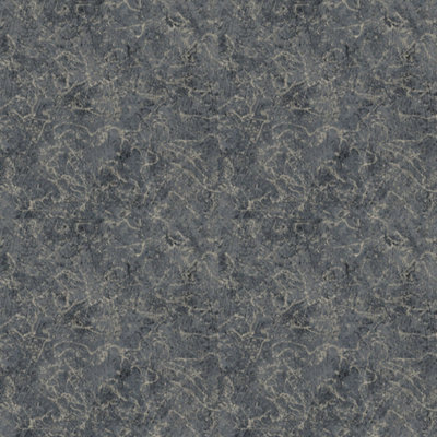 Arthouse Hotel Luxe Textured Marble Navy / Silver Wallpaper from B&Q