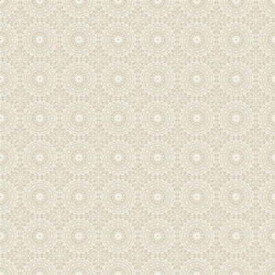 Arthouse Hotel Luxe Symmetrical Chic Ivory And Silver Wallpaper from B&Q