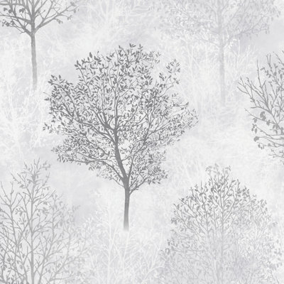 Arthouse Wonderland Tree Mono Wallpaper 256701 from B&Q