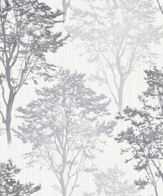 Arthouse Wildwood Mono Wallpaper from B&Q