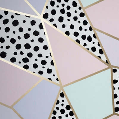 Arthouse Dalmatian Fragment Multi Wallpaper from B&Q