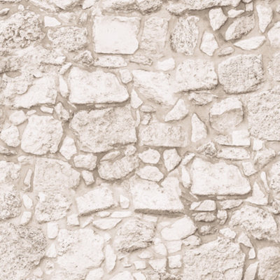 Arthouse Beach Stone Natural Wallpaper from B&Q