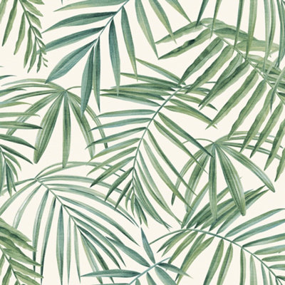 Arthouse Green Palm Leaves Wallpaper 53Cm
