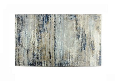 Esselle Home Solar Neptune Natural / Blue 200 X 290Cm Rug from B&Q