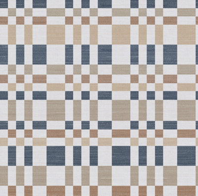 Esselle Home Bergan Navy / Natural Wallpaper from B&Q