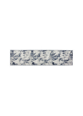 Arthouse Muse Bahia Marble Navy 60 X 230Cm Runner from B&Q