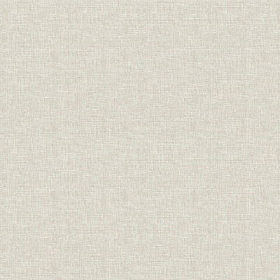 Arthouse Fabric Texture Neutral Wallpaper from B&Q