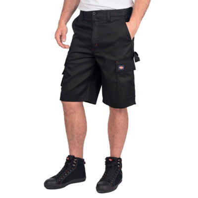 Lee Cooper Workwear Mens Classic Cargo Shorts, 32W Black