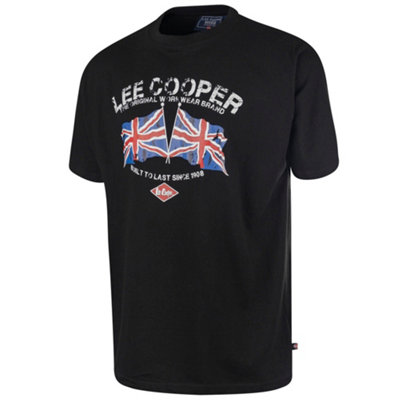 B&Q -  Workwear Mens Graphic Print T-ShirtBlackL
