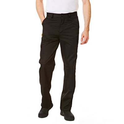 Iron Mountain Workwear Mens Classic Cargo Trousers With Knee Pad PocketsBlack42W (33" Long Leg) from B&Q