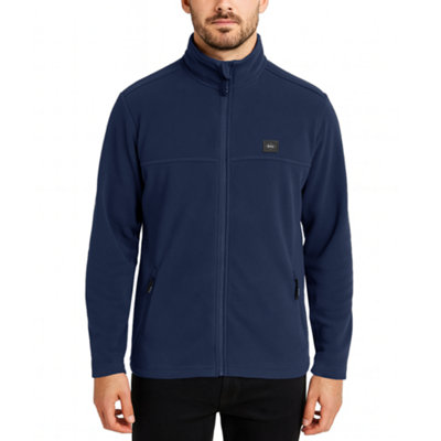 Lee Cooper Workwear Zip Pockets Fleeced Work SweaterNavy4Xl from B&Q