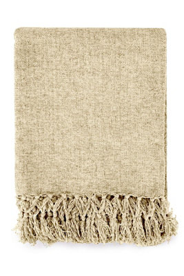 Emma Barclay Darcy Tassel Blanket/throw For Sofa Chair Bed Natural 130X150Cm from B&Q