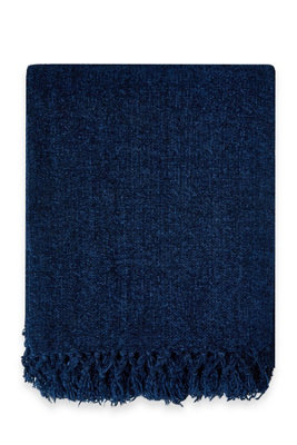 Emma Barclay Darcy Tassel Blanket/throw For Sofa Chair Bed Navy 150X200Cm from B&Q