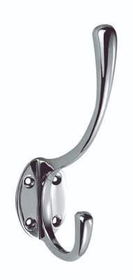 Carlisle Brass Polished Chrome Hat And Coat Hook (Aa25cp)