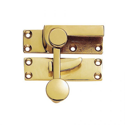 Carlisle Brass Polished Brass Quadrant Arm Sash Fastener (Aa39) from B&Q