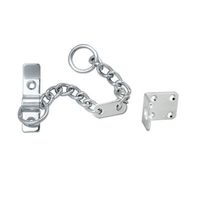 B&Q -  Satin Chrome Heavy Door Chain (Aa75Sc)