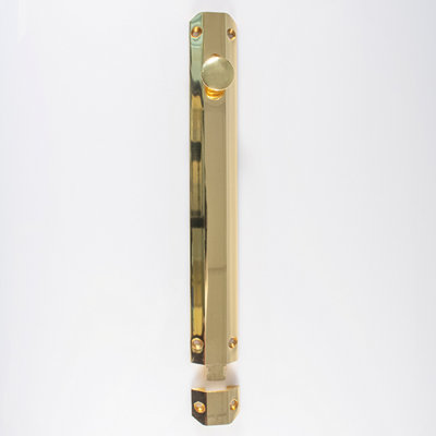 Carlisle Brass Polished Brass Surface Bolt 255mm (Aq84) from B&Q
