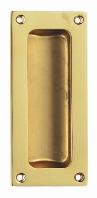 Carlisle Brass Polished Brass Flush Pull (Aq90) from B&Q