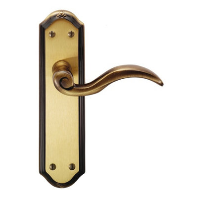 Carlisle Brass Florentine Bronze Wentworth Lever On Latch Backplate (Dl341Fb) from B&Q
