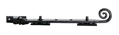 Carlisle Brass Black Antique Curly Tail Casement Stay 305mm (Lf5541C) from B&Q