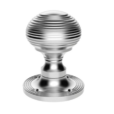 Carlisle Brass Satin Chrome Queen Anne Mortice Knob (M1001Sc) from B&Q