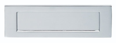 Carlisle Brass Polished Chrome Plain Letter Plate (M36Scp) from B&Q