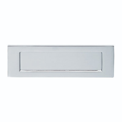 Carlisle Brass Satin Chrome Plain Letter Plate (M36Ssc) from B&Q