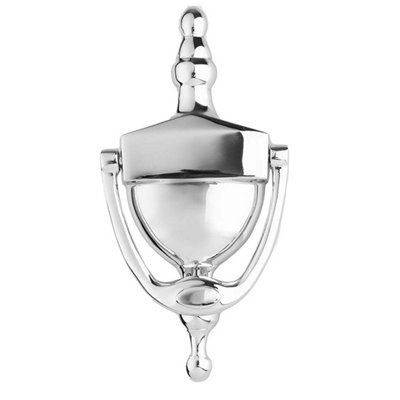 Carlisle Brass Polished Chrome Victorian Urn Door Knocker 152mm Polished Chrome (M38Scp) from B&Q