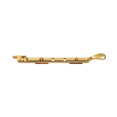Carlisle Brass Polished Brass Victorian Casement Stay 210mm Polished Brass (M44C) from B&Q