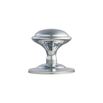 Carlisle Brass Polished Chrome Round Centre Door Knob (M61Cp) from B&Q