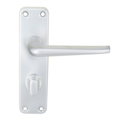 Eurospec Satin Anodised Aluminium Aluminium Lever On Wc Backplate (Saa21Wc) from B&Q