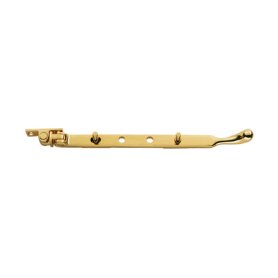 Carlisle Brass Polished Brass Bulb End Casement Stay (Wf12S) from B&Q