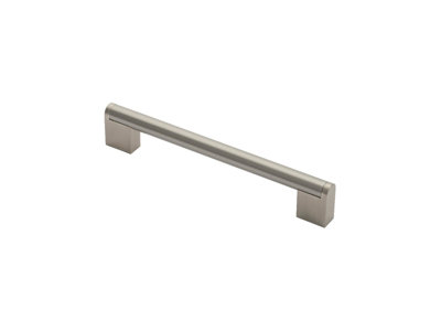 Carlisle Brass Satin Nickel / Stainless Steel Bar Handle 160mm (Ftd4750Csnss) from B&Q