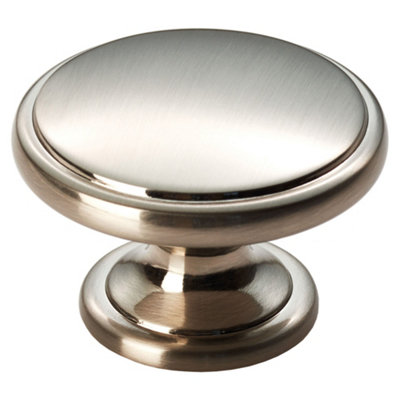 Carlisle Brass Satin Nickel Oxford Knob 38mm (Ftd524Sn) from B&Q